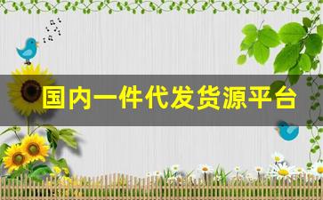国内一件代发货源平台-一件代发货源哪里找