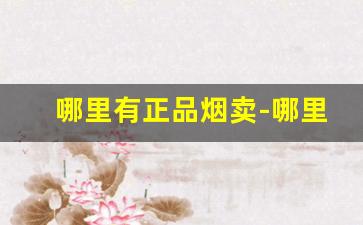 哪里有正品烟卖-哪里能搜到烟的价格